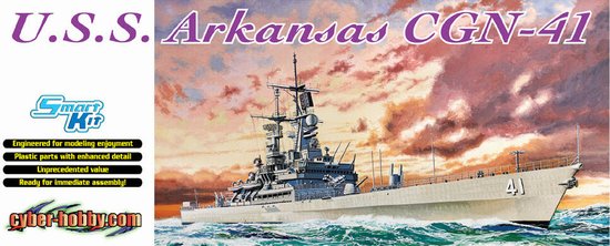 1/700 USS Arkansas CGN-41, Virginia Class Cruiser - Click Image to Close