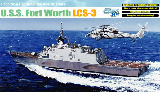 1/700 USS Fort Worth LCS-3, Freedom Class Littoral Combat Ship - Click Image to Close