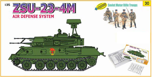 1/35 ZSU-23-4M Air Defense System w/ Soviet Motor Rifle Troops - Click Image to Close