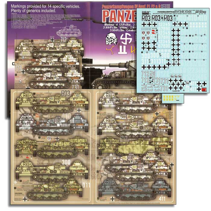 1/35 2,3,5.SS, 2.PD, 15.PR, 16.ID, 20.PD Pz.Kpfw.IV Ausf.F1/F2/G - Click Image to Close