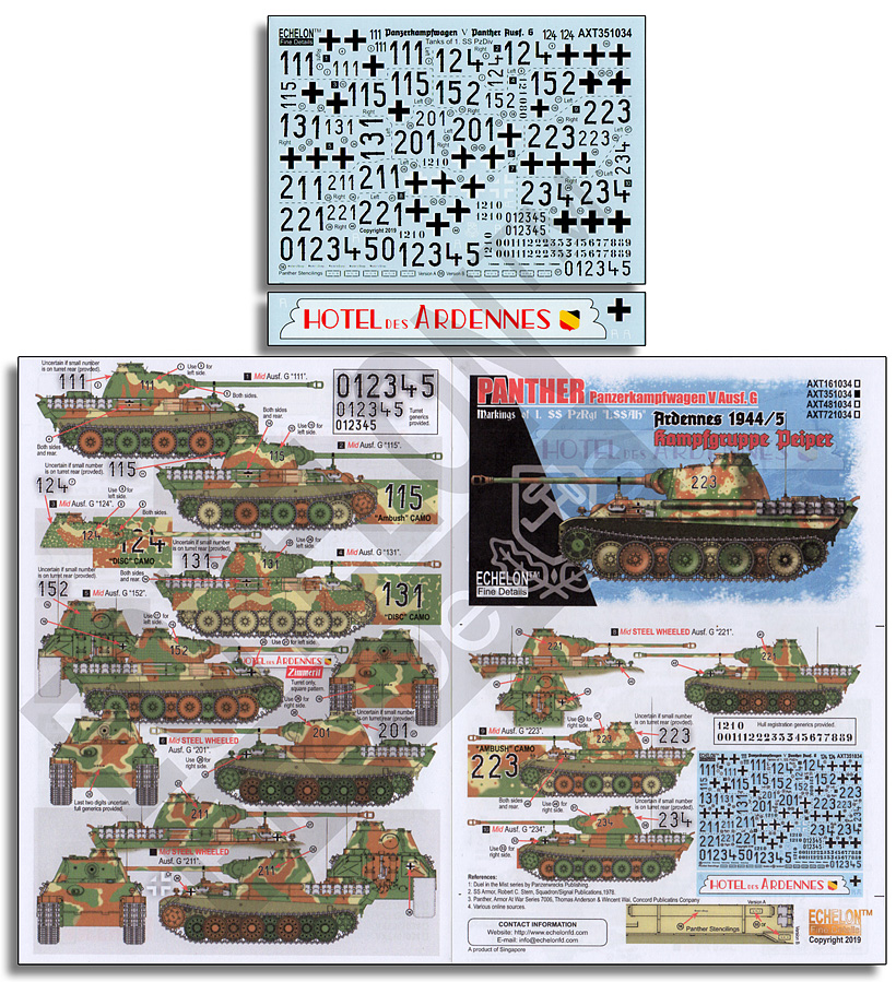 1/35 1. SS-Pz.Rgt. Panthers Ardennes 1944/45 Kampfgruppe Peiper - Click Image to Close