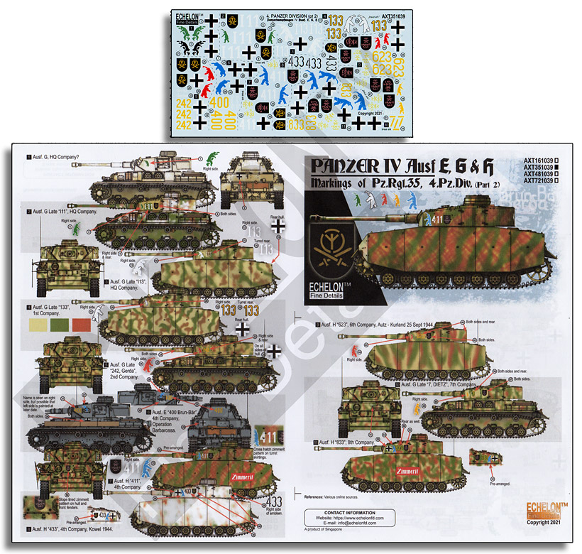 1/35 4th Panzer Division Pz.Kpfw.IV Ausf.E/G/H (Part.2) - Click Image to Close