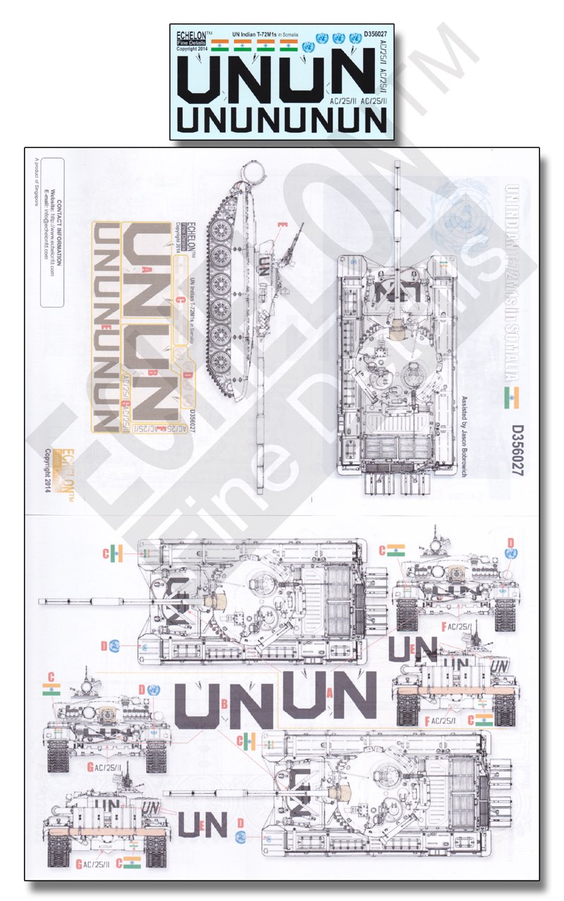 1/35 UN Indian T-72M1s in Somalia - Click Image to Close