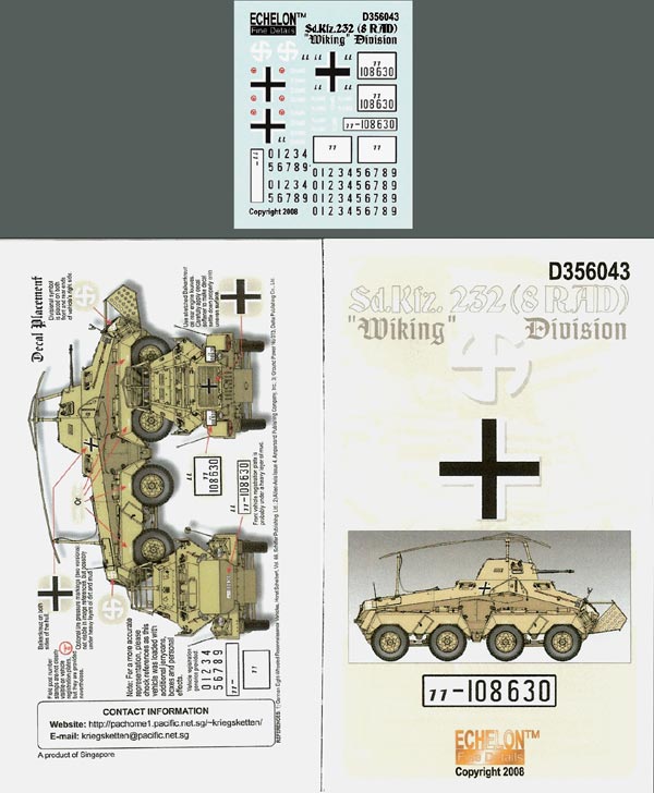 1/35 Sd.Kfz.232 (8 RAD) Wiking Division - Click Image to Close