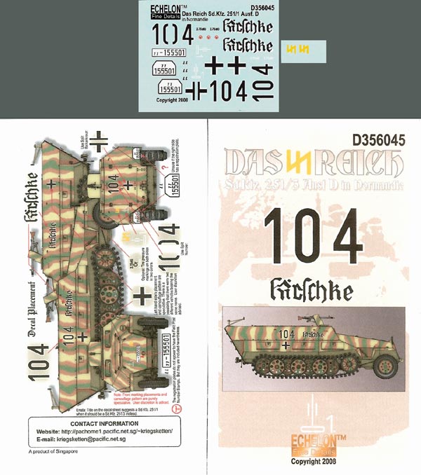 1/35 Das Reich Sd.Kfz.251/3 Ausf.D in Normandie - Click Image to Close