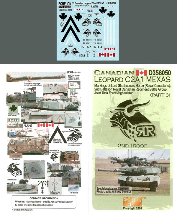 1/35 Canadian Leopard C2A1 MEXAS Markings (Pt.3) - Click Image to Close