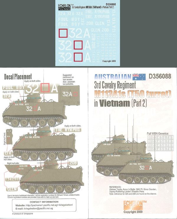 1/35 Australian 3rd Cav Rgt M113A1s (T50 Turret) in Vietnam Pt.2 - Click Image to Close