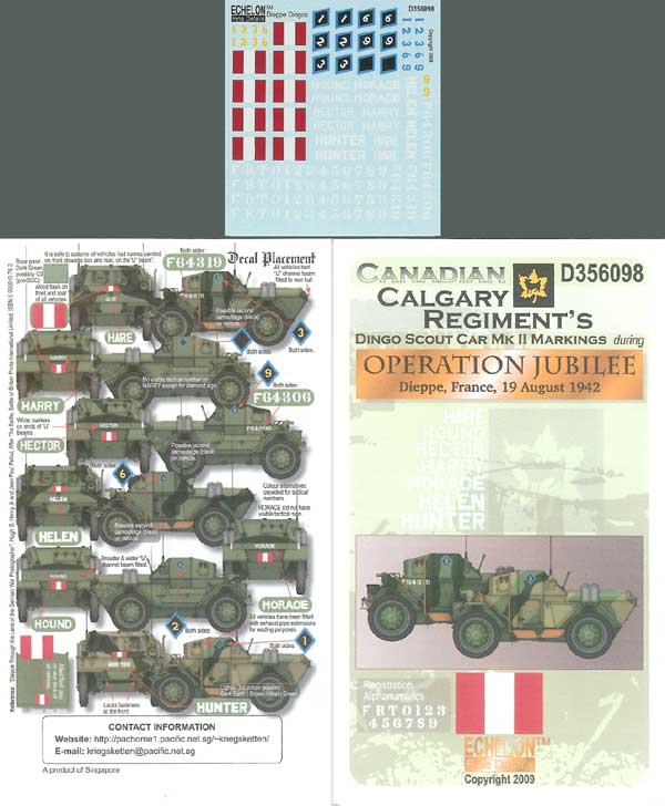 1/35 Canadian Calgary Regiment Dingo Scout Car Mk.II at Dieppe - Click Image to Close