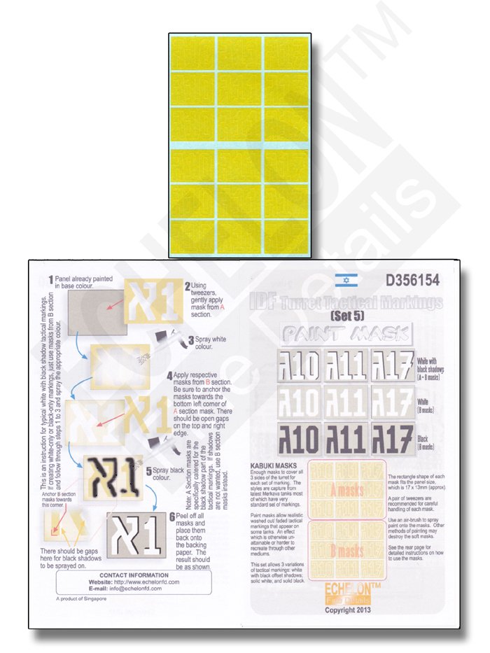 1/35 IDF Turret Tactical Markings (Set.5) - Click Image to Close