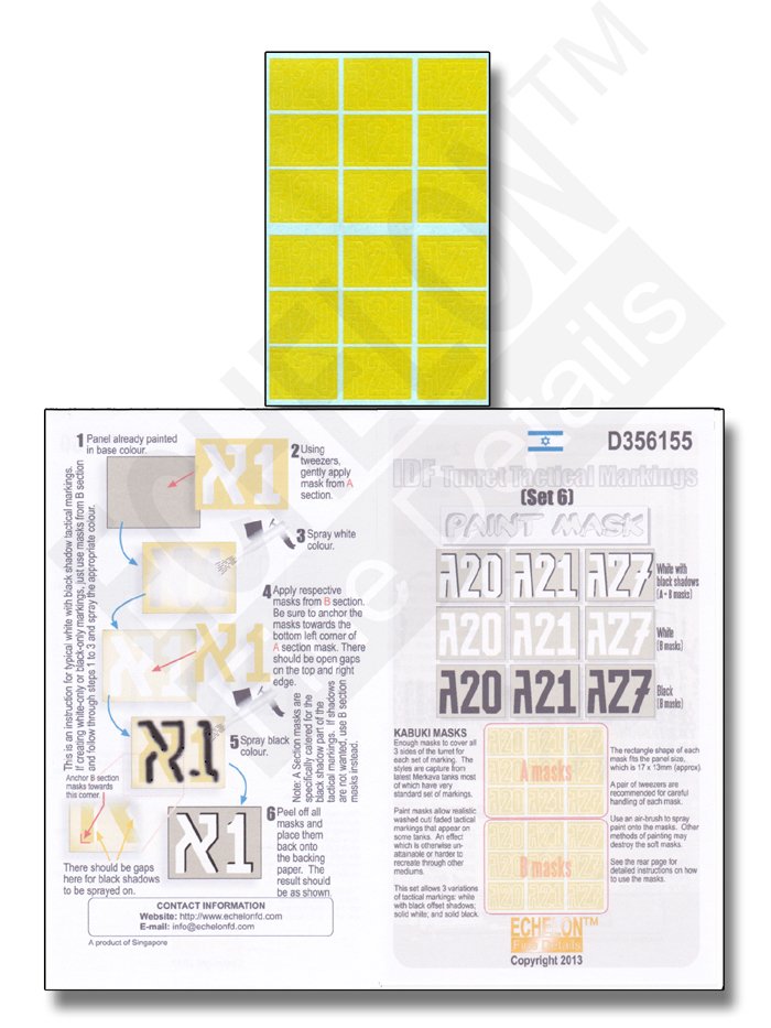 1/35 IDF Turret Tactical Markings (Set.6) - Click Image to Close