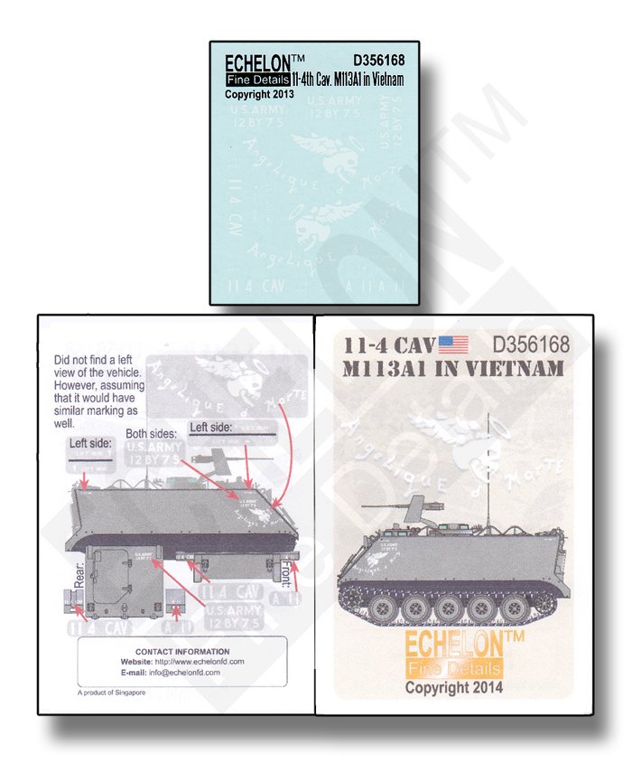 1/35 11-4 Cav M113A1 in Vietnam - Click Image to Close