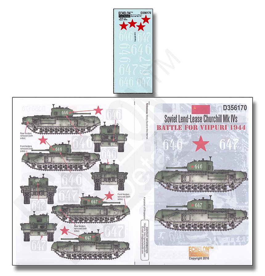 1/35 Soviet Lend-Lease Churchill Mk.IVs, Battle for Vvborg 1944 - Click Image to Close