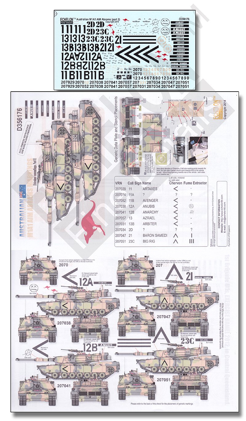 1/35 Australian M1A1 AIM Abrams (3-tones, Part.1) - Click Image to Close