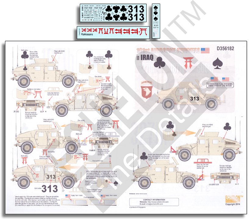 1/35 101st Airborne Humvees in Iraq - Click Image to Close