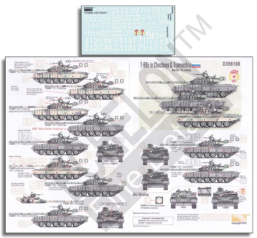 1/35 T-80s in Chechnya & Transnistria - Click Image to Close