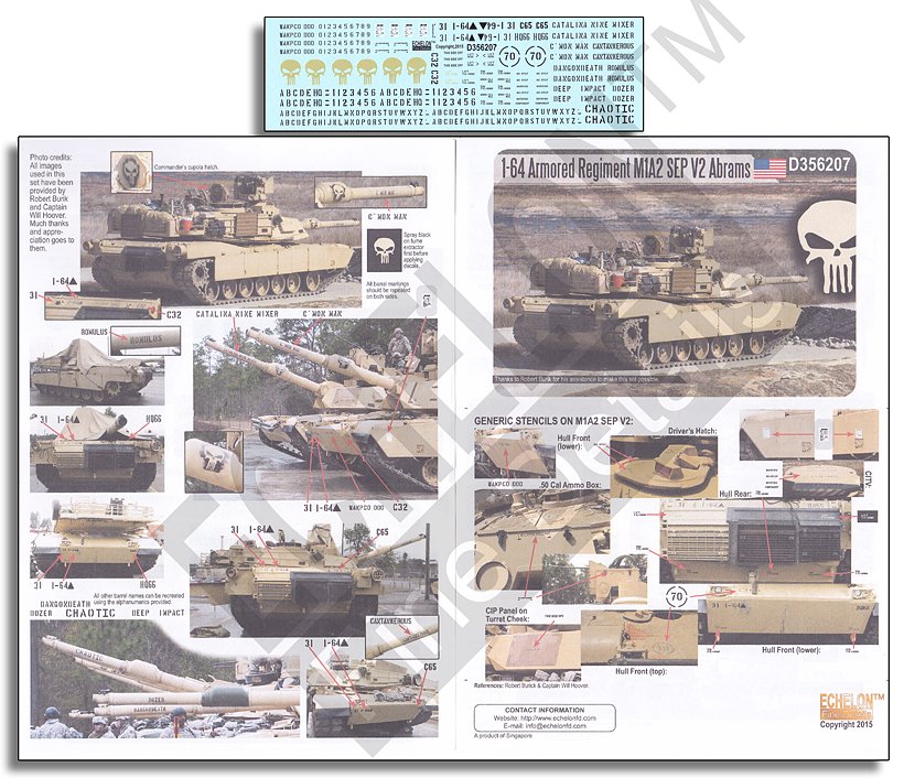 1/35 1-64th AR M1A2 SEP V2 Abrams - Click Image to Close