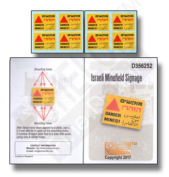 1/35 Israeli Minefield Signage - Click Image to Close