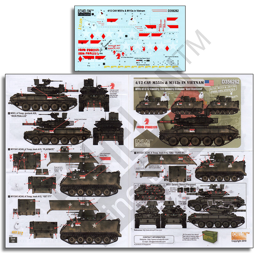 1/35 "4/12 Cavalry" M551s & M113s in Vietnam - Click Image to Close