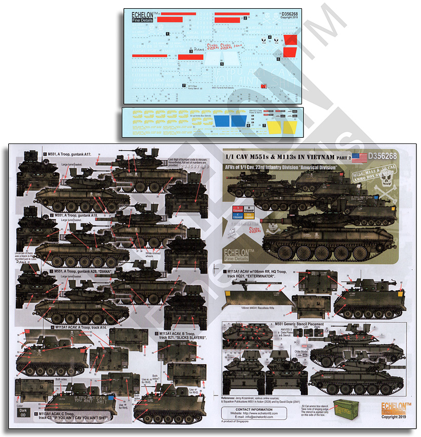 1/35 "1/1 CAV" M551s & M113s in Vietnam Part.2 - Click Image to Close