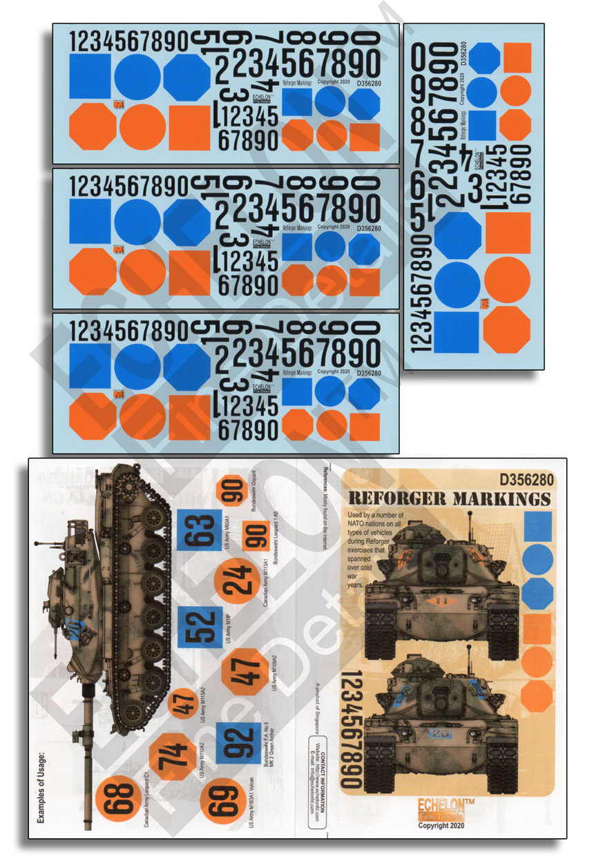 1/35 Reforger Markings, Used on Forces and Many AFV Types - Click Image to Close