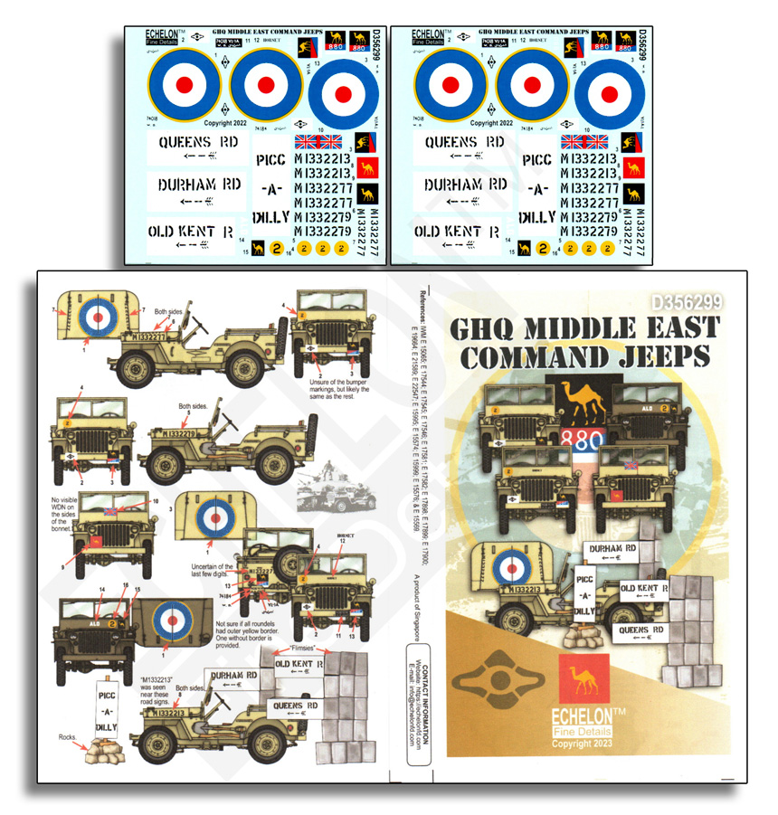 1/35 GHQ Middle East Command Jeeps - Click Image to Close