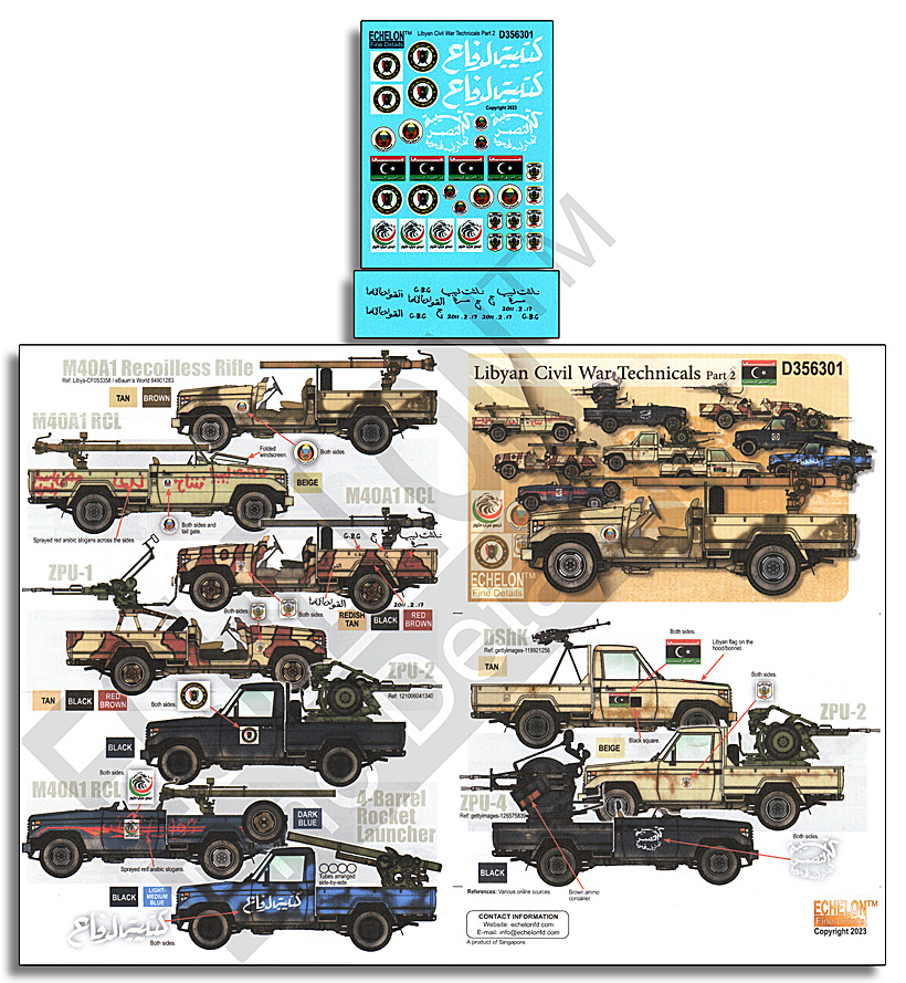 1/35 Libyan Civil War Technicals Part.2 - Click Image to Close