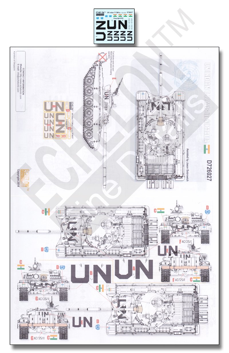 1/72 UN Indian T-72M1s in Somalia - Click Image to Close