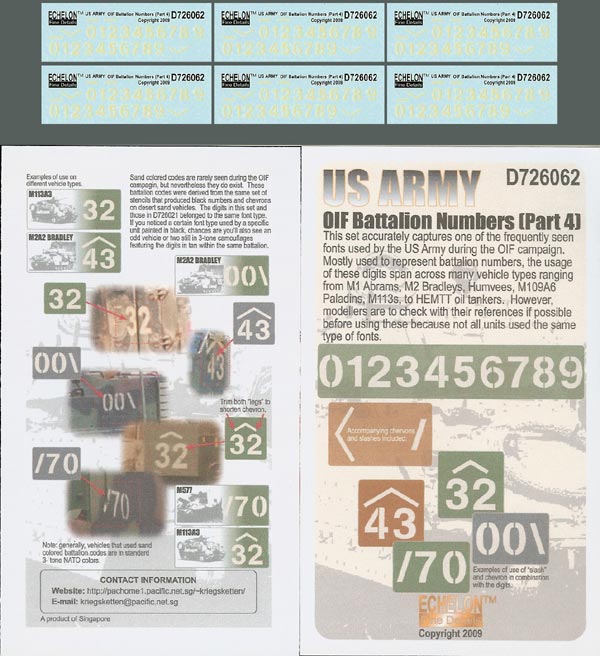 1/72 US Army OIF Battalion Numbers (Part.4) - Click Image to Close