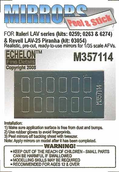 1/35 LAV Series Mirrors for Italeri / Revell - Click Image to Close