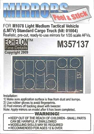 1/35 M1078 LMTV Cargo Truck Mirrors for Trumpeter - Click Image to Close