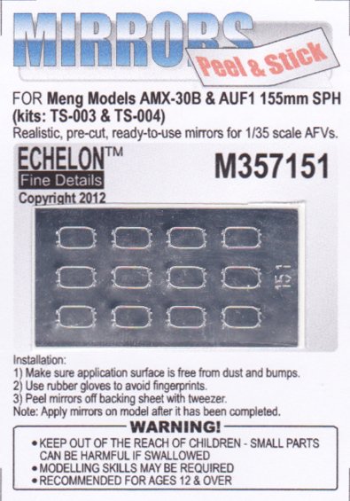 1/35 AMX-30B & AUF1 155mm SPH for Meng Model - Click Image to Close