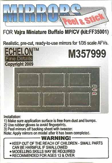 1/35 Buffalo MP/CV Mirrors for Vajra Miniature - Click Image to Close