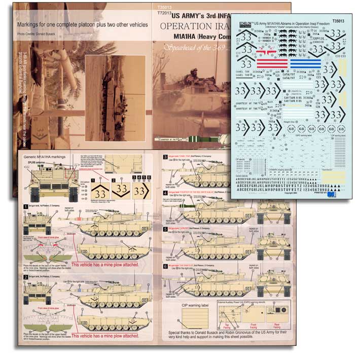 1/35 US Army (3-69 Armor, C Co) M1A1HA Abrams in OIF - Click Image to Close