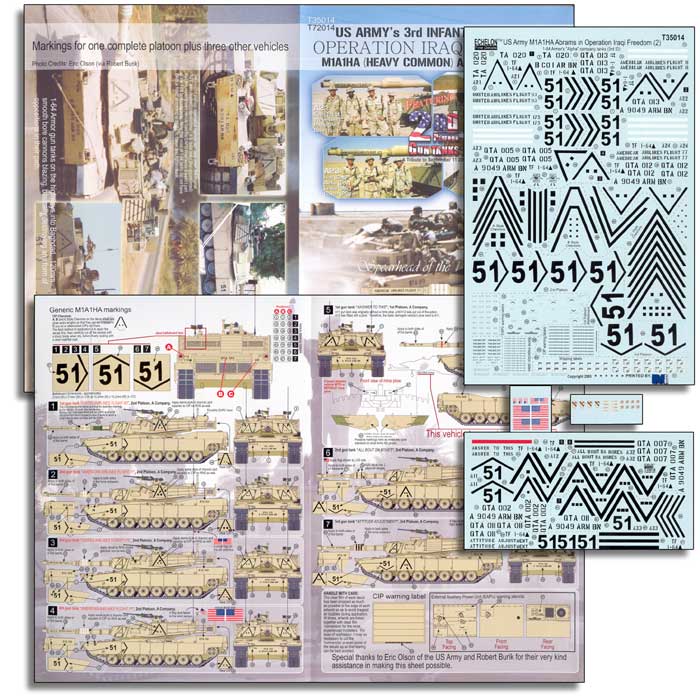 1/35 US Army (1-64 Armor, A Co) M1A1HA in OIF - Click Image to Close