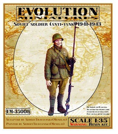 1/35 WWII Soviet Soldier (Anti-Tank) 1941-1943 - Click Image to Close