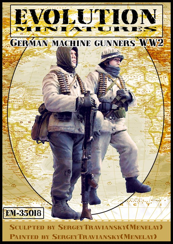 1/35 WWII German Machine Gunners - Click Image to Close