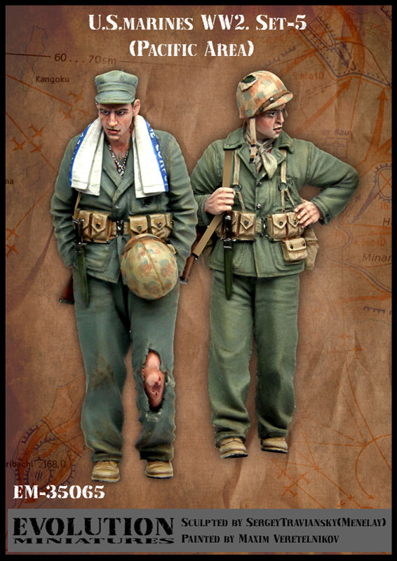 1/35 WWII US Marines #1 - Click Image to Close