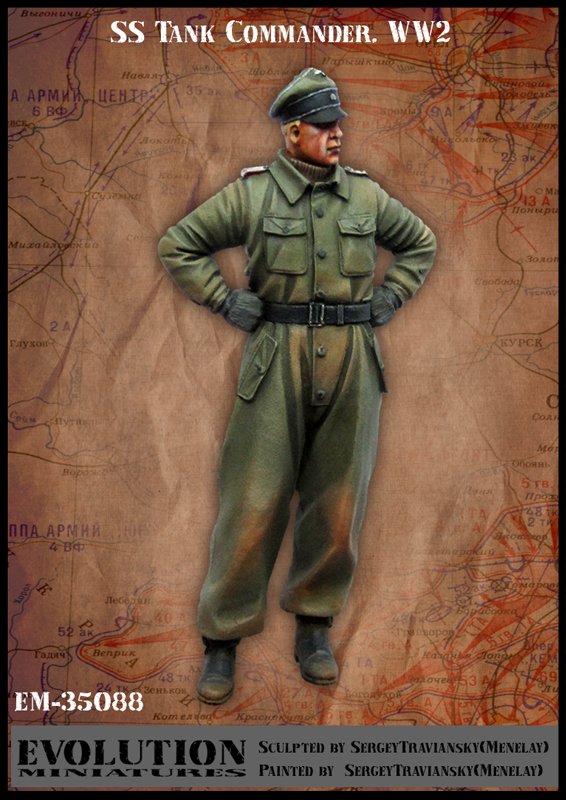 1/35 WWII German SS Tank Commander - Click Image to Close