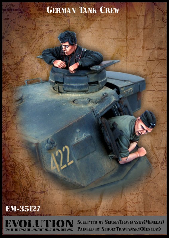 1/35 WWII German Tank Crew - Click Image to Close