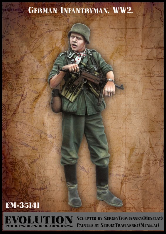 1/35 WWII German Infantryman #1 - Click Image to Close