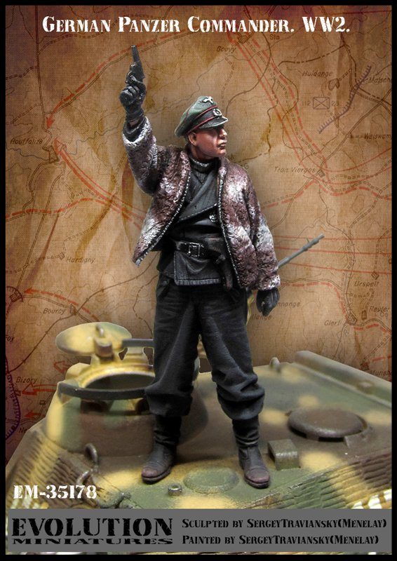 1/35 WWII German Panzer Commander - Click Image to Close