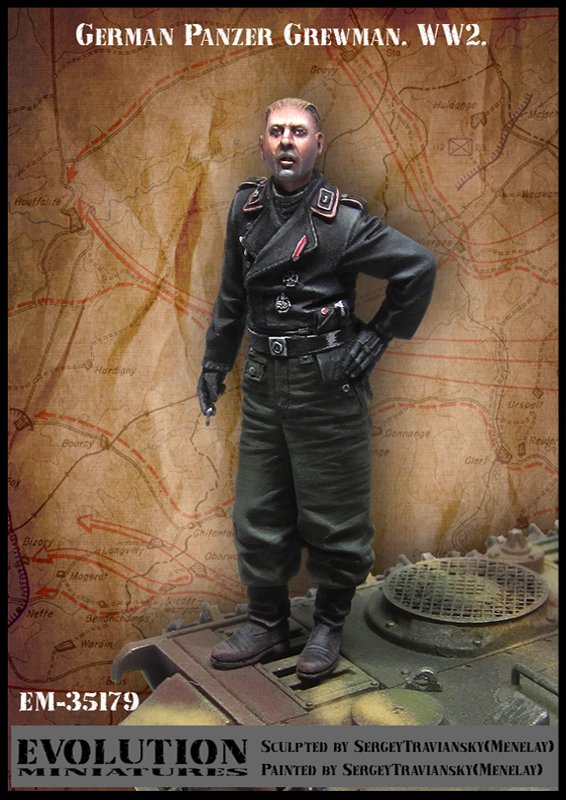 1/35 WWII German Panzer Crewman #1 - Click Image to Close