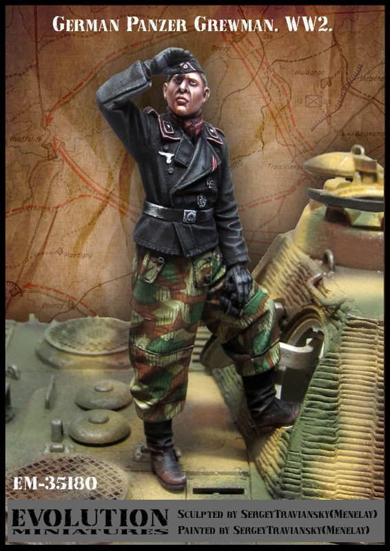 1/35 WWII German Panzer Crewman #2 - Click Image to Close