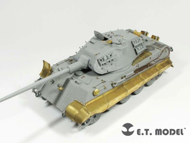 1/35 King Tiger Porsche Turret Detail Up Set for Dragon - Click Image to Close