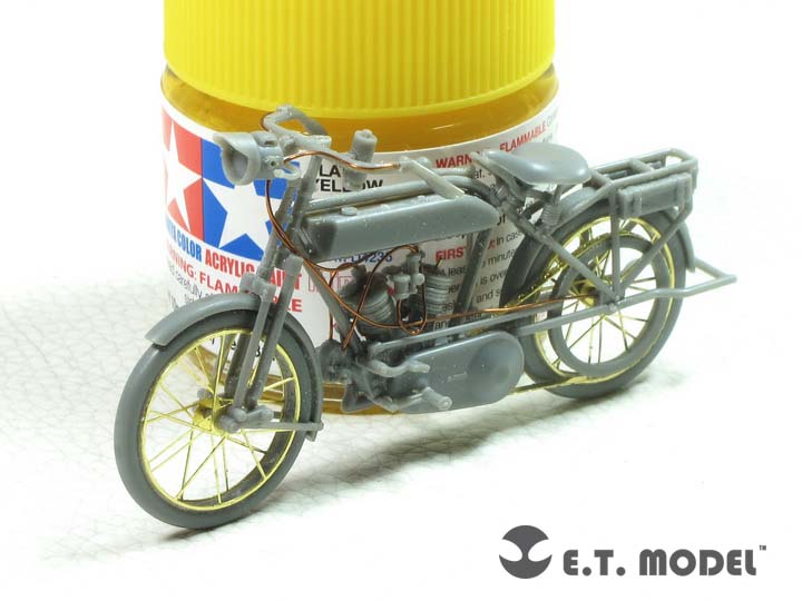 1/35 Peugeot 1917 750cc 2 cyl Motorcyle Detail for Meng HS-005 - Click Image to Close