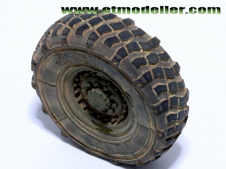 1/35 M1083 FMTV Standard Cargo Truck Weighted Wheels (7 pcs) - Click Image to Close
