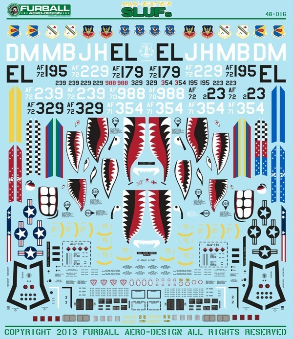 1/48 A-7D Corsair II, Man-Eater SLUFs - Click Image to Close