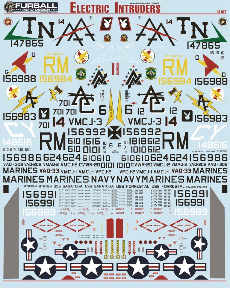 1/48 EA-6A Electric Intruders in USN & USMC Service - Click Image to Close