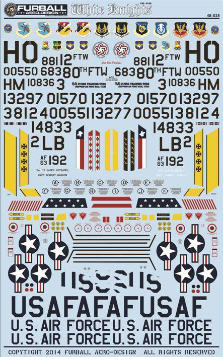 1/48 T-38A/AT-38B Talons, White Knights - Click Image to Close