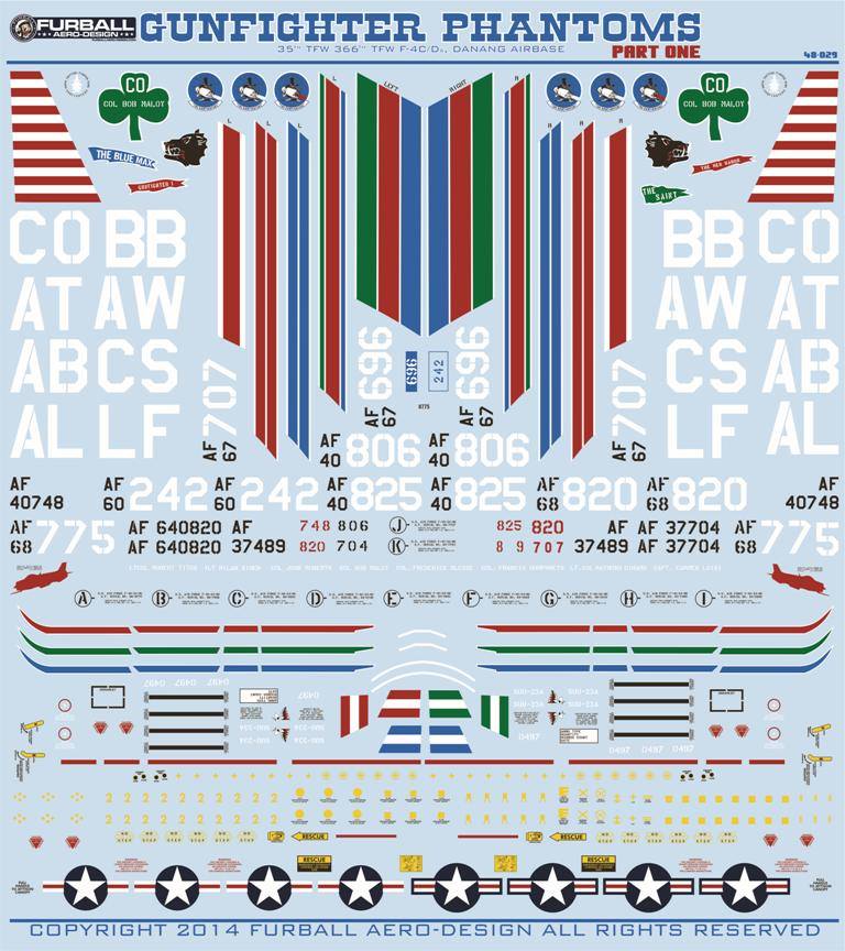 1/48 F-4C/D Phantom II, Gunfighter Phantoms Part.1 - Click Image to Close